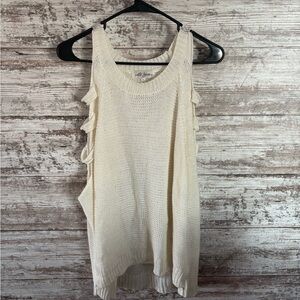 Cream Knit Top